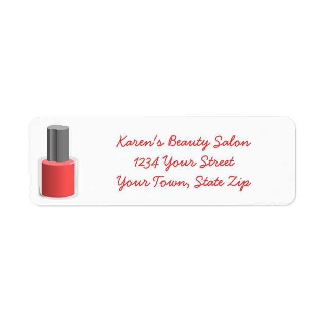 Beauty Salon Nail Polnische Rücksendeadressen-Aufk (Vorne)