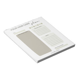 Beauty Salon Notepad Notizblock