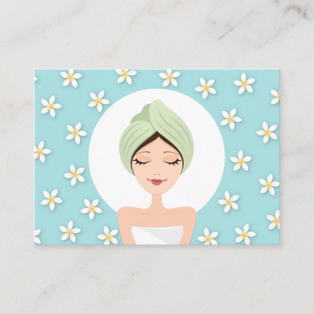 Beauty Salon oder Wellness-Center Visitenkarte - A (Vorderseite)