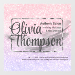 Beauty Salon Pearl Silver Fensteraufkleber