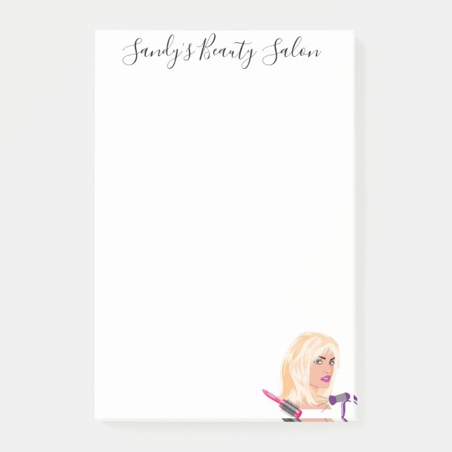 Beauty Salon Post-it Klebezettel (Vorderseite)