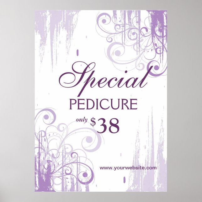 BEAUTY Salon Poster Wellness-Center Paint 'n Wirbe (Vorne)