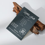 Beauty Salon Schwarz-weiß Gray Gray Script Schrift Flyer<br><div class="desc">Unser individualisierbarer Service-Flyer - ein ideales Werbemittel für berufliche Schminkprogramme, Friseur- und Schönheitssalons, Make-up Künstler, Ästhetiker und Nagelstudios. Schneiden Sie diesen Flyer, um Ihre einzigartige Liste von Dienstleistungen zu präsentieren und einen QR-Code für einen nahtlosen Link zu Ihren sozialen Medien, die entwickelt werden, um Ihre Instagram-Anhänger oder direkte Kunden auf...</div>