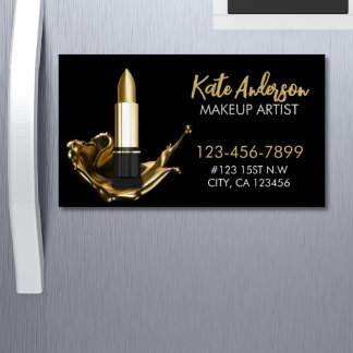 Beauty Salon Stylist Kosmetologe Makeup Artist Magnetische Visitenkarte