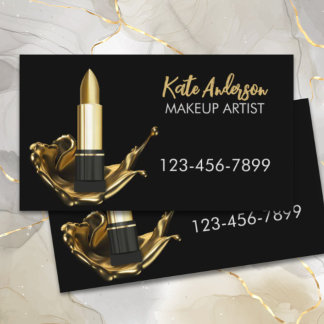 Beauty Salon Stylist Kosmetologe Makeup Artist Visitenkarte