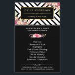 Beauty Salon Vintag florale Schwarz-weiße Streifen Flyer<br><div class="desc">Schönheitssalon Vintage florale Schwarz-weiße Streifen Flyer. (1) Für weitere Anpassungen klicken Sie bitte auf den Link "Weiter anpassen" und verwenden Sie unser Designwerkzeug,  um diese Vorlage zu ändern. (2) Wenn Sie Hilfe oder passende Artikel benötigen,  kontaktieren Sie mich bitte.</div>