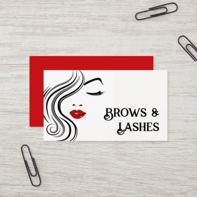 Beauty Salon Visitenkarte (Vorderseite/Rückseite Beispiel)
