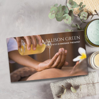 Beauty Salon WELLNESS-CENTER Aromatherapie Massage Visitenkarte