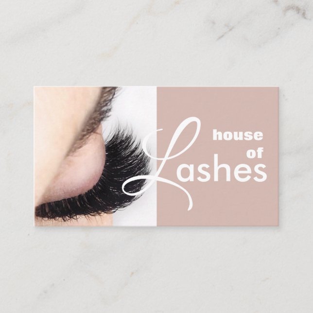 Beauty Salon Wellness-Center Lashes Brows Business Visitenkarte (Vorderseite)