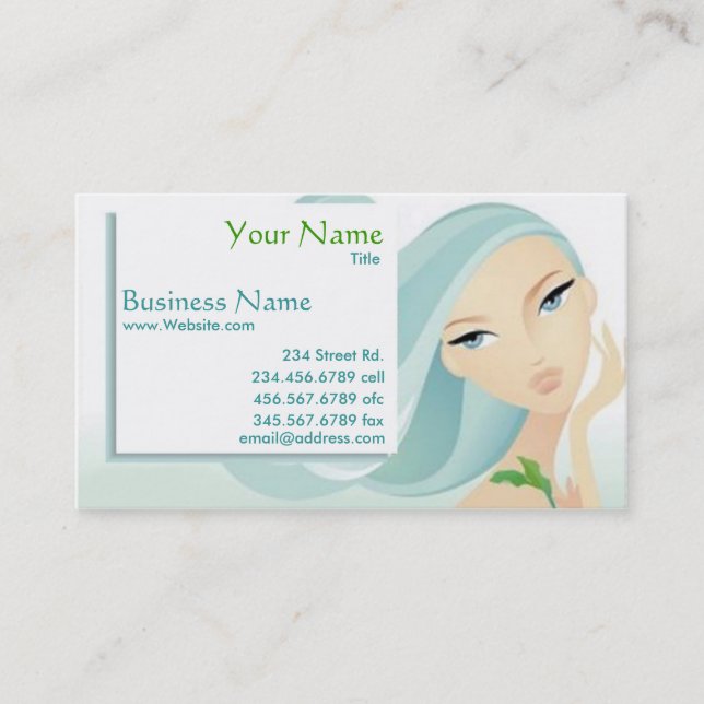 Beauty Salon Wellness-Center Visitenkarte (Vorderseite)