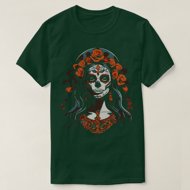 Beauty santa muerte Design T-Shirt (Design vorne)