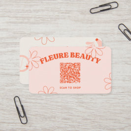 Beauty Skincare QR Code Visitenkarte