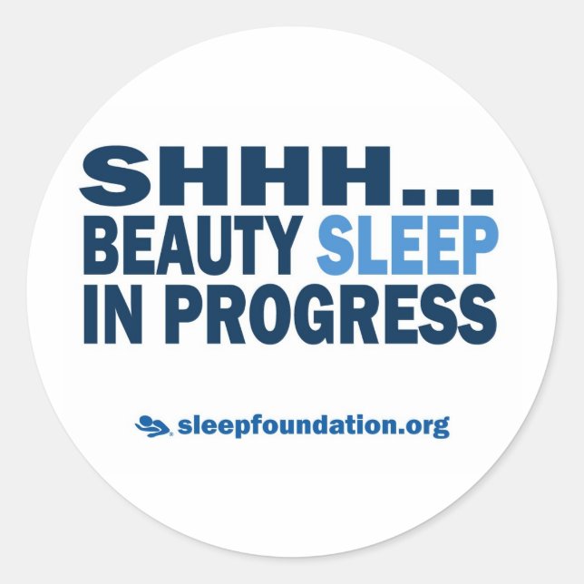 Beauty Sleep Sticker (Vorderseite)