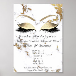 Beauty Studio Eröffnung Stunden MUA Esthetician La Poster
