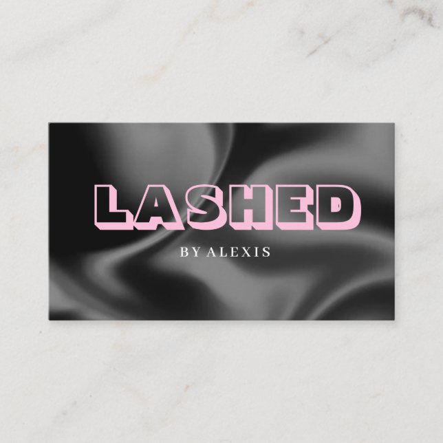Beauty Studio Lashed Business Card Visitenkarte (Vorderseite)