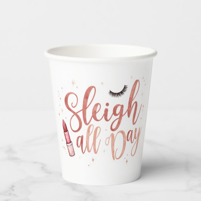 beauty themed paper cups pappbecher (Rückseite)