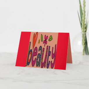Beauty-Themenkarte für jeden Anlaß Karte
