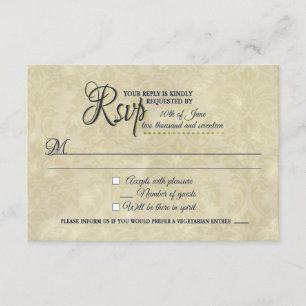 Beauty und die RSVP-Karte zum Thema Bestie RSVP Karte