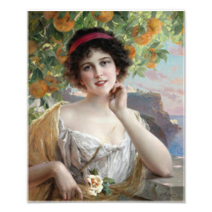 Beauty Under the Orange Tree by Émile Vernon Fotodruck