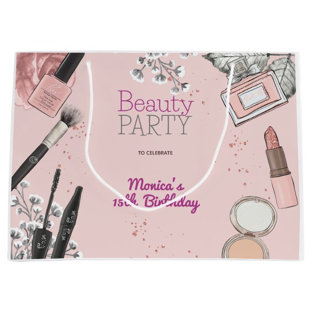 Beauty Wellness-Center mädchenhaft staubige Rose G Große Geschenktüte (Vorderseite)