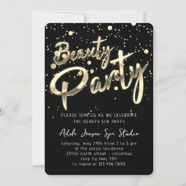 Beauty WELLNESS-CENTER Party Sofortdownloaden Schw Einladung