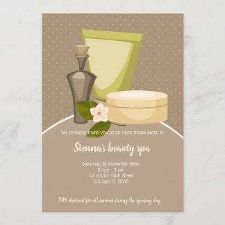 Beauty Wellness-Center Salon Einladung