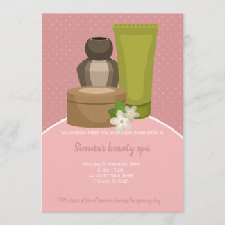 Beauty Wellness-Center Salon Einladung