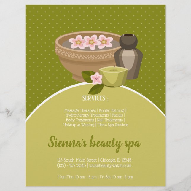 Beauty Wellness-Center Salon Flyer (Vorne)