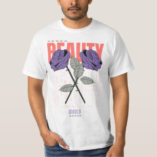 Beauty World Shirt - Gothic Rose Ästhetisches Desi