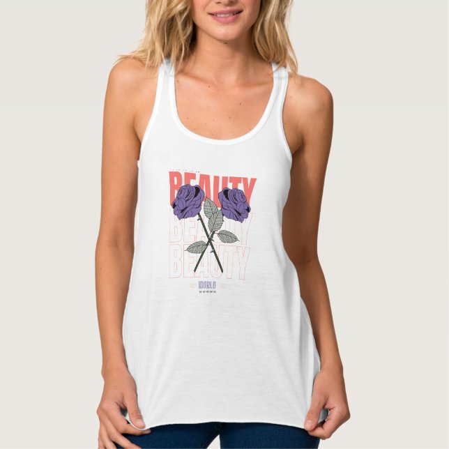 Beauty World Shirt - Gothic Rose Ästhetisches Desi (Vorderseite)
