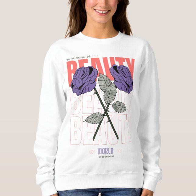 Beauty World Shirt - Gothic Rose Ästhetisches Desi (Vorderseite)