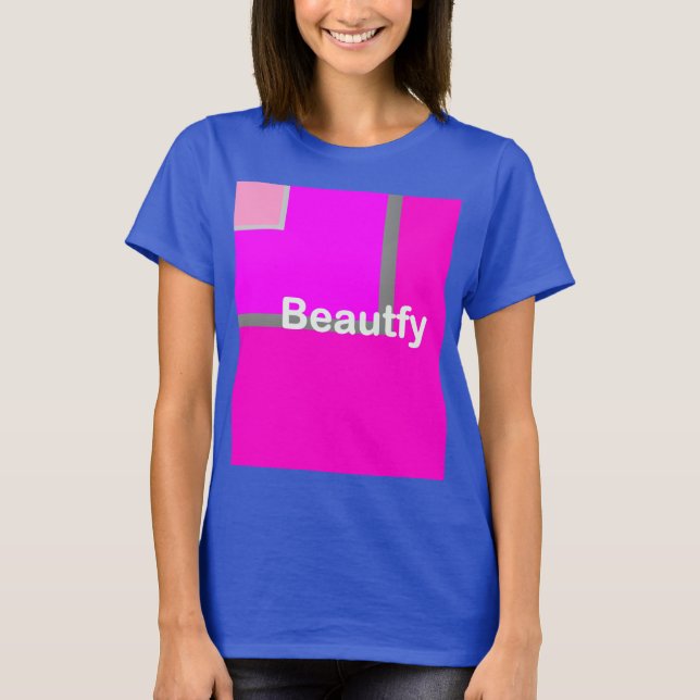 Beautyblau Männer oder Frauen T-Shirt (Vorderseite)