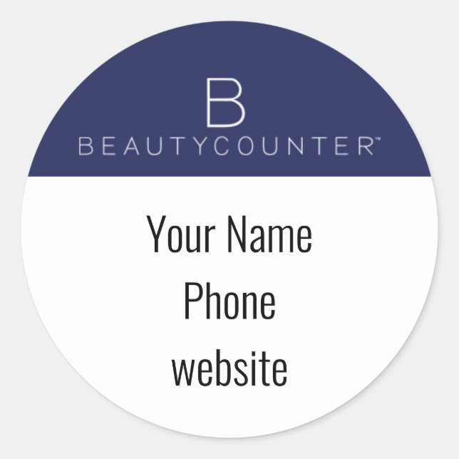 Beautycounter Autocollant personnalisé (Devant)