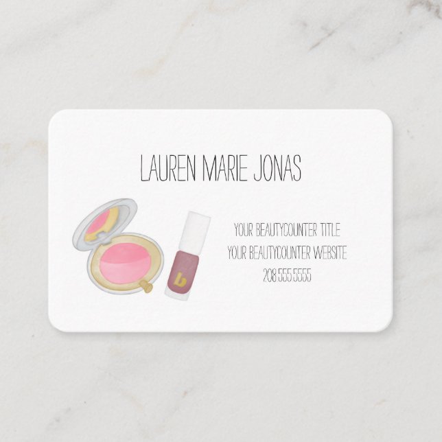 Beautycounter Consultant Carte de visite produit (Devant)