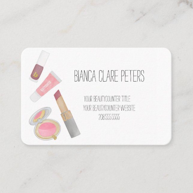 Beautycounter Consultant Product Business Card Visitenkarte (Vorderseite)