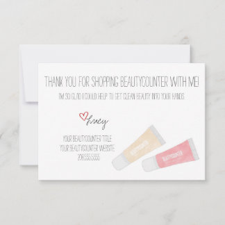 Beautycounter Hand gezeichnet Jellies Dankeschön K Dankeskarte