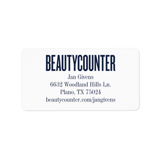 Beautycounter Nouveau Étiquette de logo (Devant)