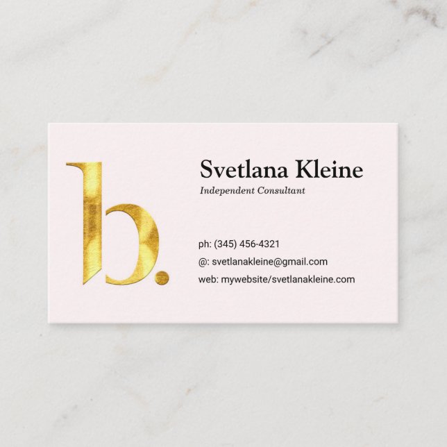 Beautycounter Visitenkarte-Rosa Visitenkarte (Vorderseite)