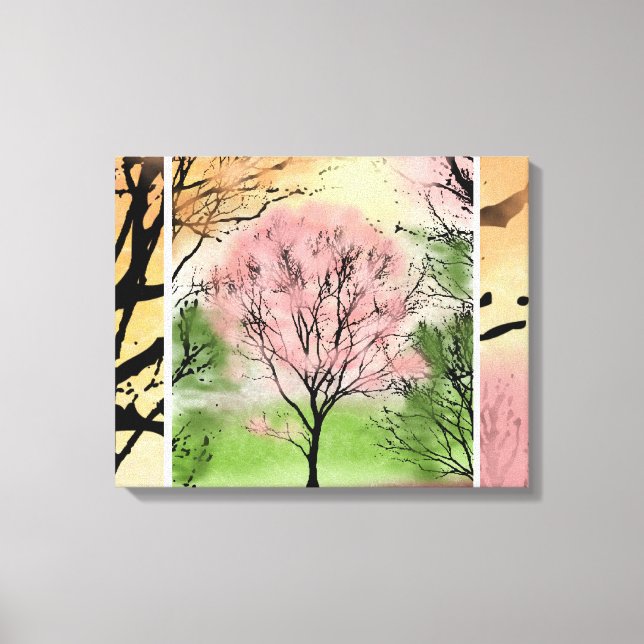 Beaux Arbres - Toile Emballée Personnalisable (Recto)
