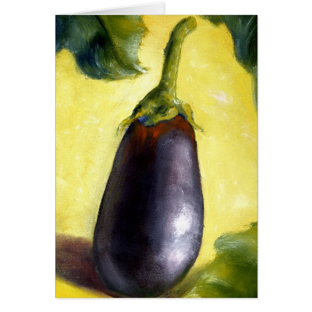 Beaux-arts d'aubergine de la peinture à l'huile (Devant)