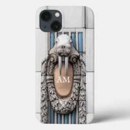 Beaux Arts Walrus Sculpture Custom Monogram Case-Mate iPhone Hülle
