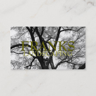 Beaux cartes de visite de nature d'arbres