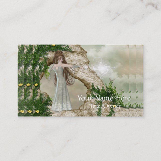 Beaux cartes de visite magiques d'imaginaire (Devant)