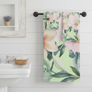 Beaux Fleurs sauvages botaniques et colibri