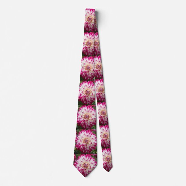 Beaux"Gaye Elise Beda", "Pink Blume", Flaggen Krawatte (Vorderseite)