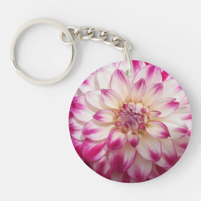 Beaux"Gaye Elise Beda", "Pink Blume", Taschen Schlüsselanhänger (Vorderseite)