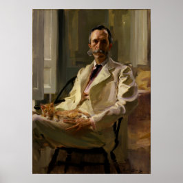 Beaux - Mann mit der Katze (Henry Sturgis) Poster