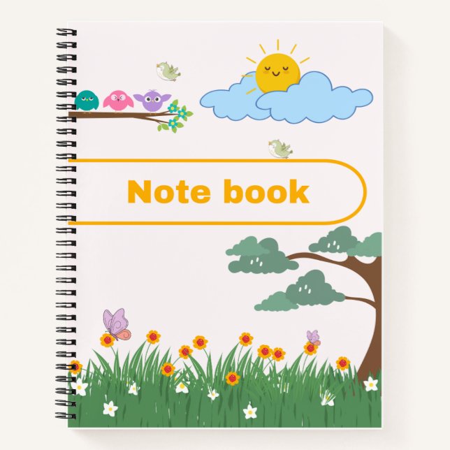 Beaux oiseaux, fleurs et Carnet d'arbres (Devant)