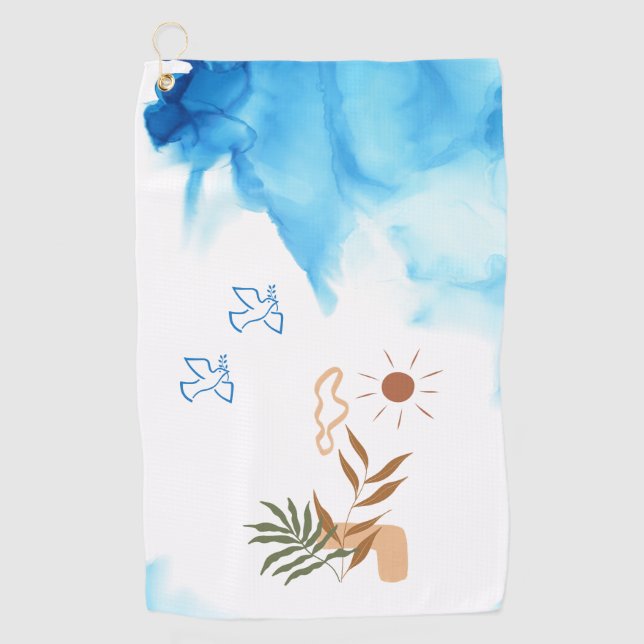 Beaux oiseaux naturels Custom Meilleures serviette (Devant)