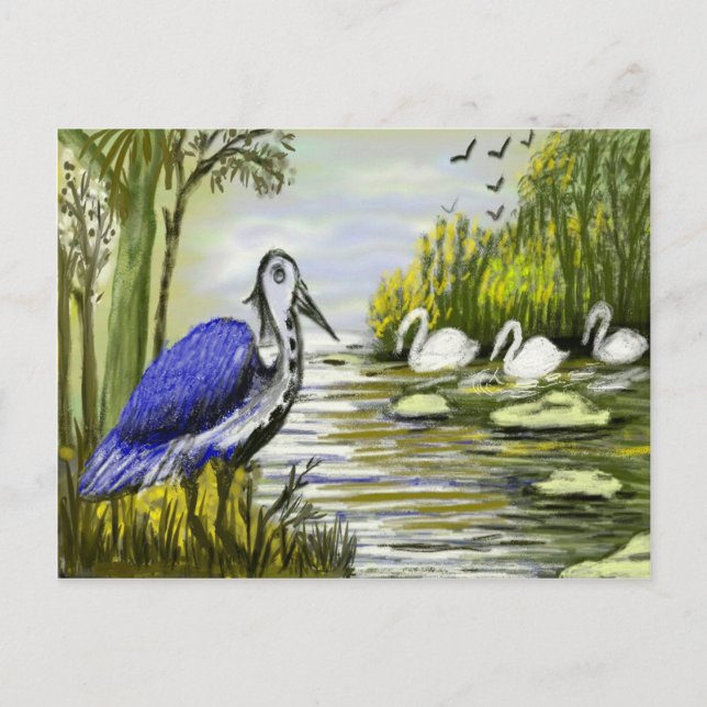 Beaux Oiseaux Par Carte Postale Lakeside (Devant)